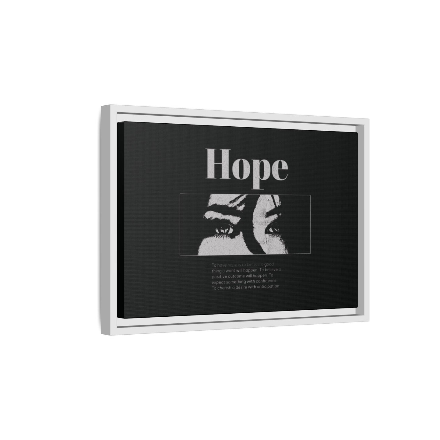 Hope – Eyes That Still Believe (Framed Art Print)
