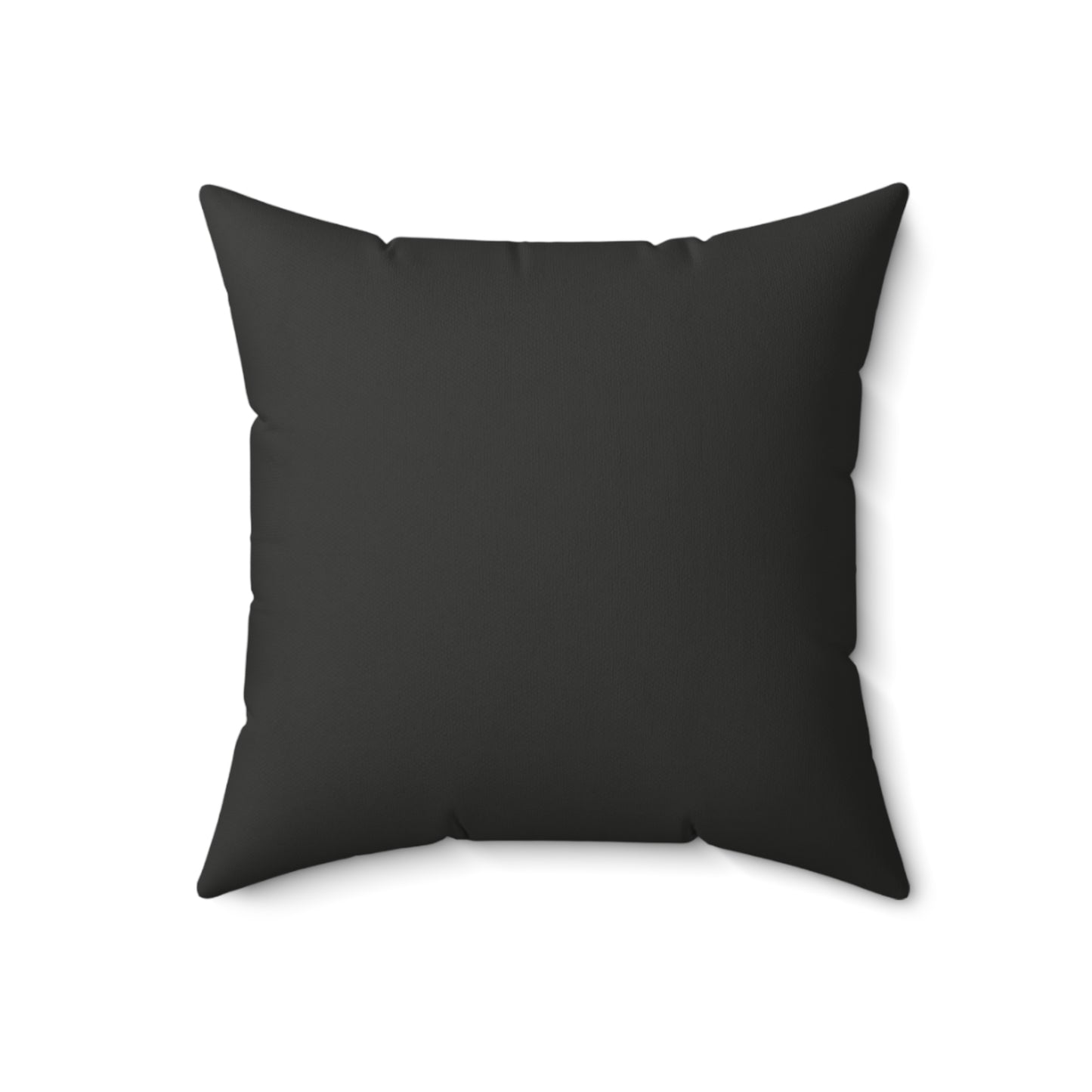 Faithful Tartan Cushion – Charcoal Black Front, Plaid Back | Faux Suede Accent Pillow