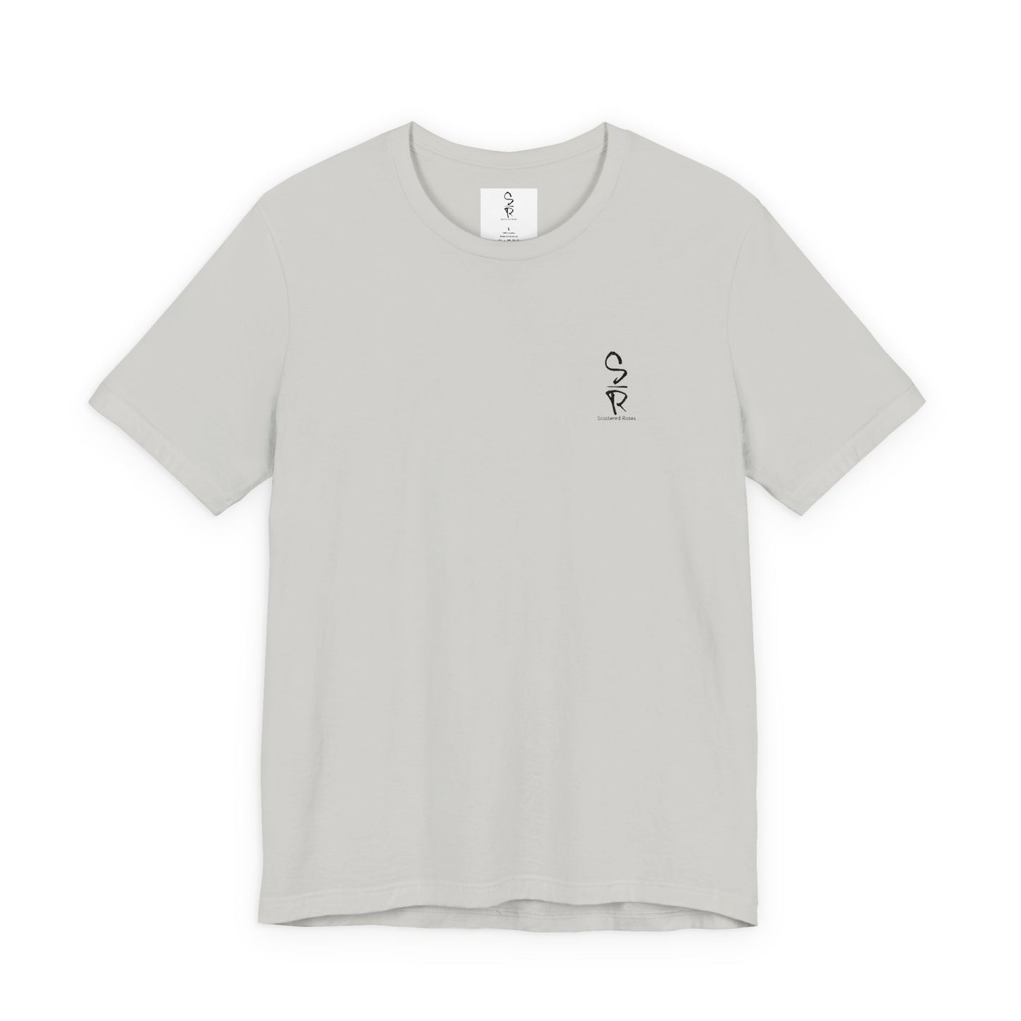 "Scattered Roses" Embroidered Logo Unisex Tee