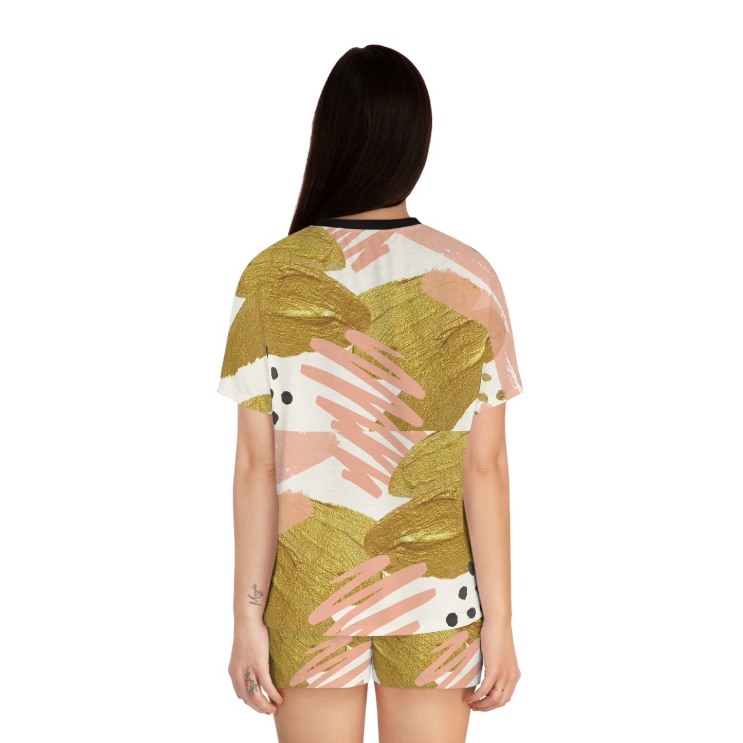 Live in Peace – Women’s Blush & Gold Pajama Set