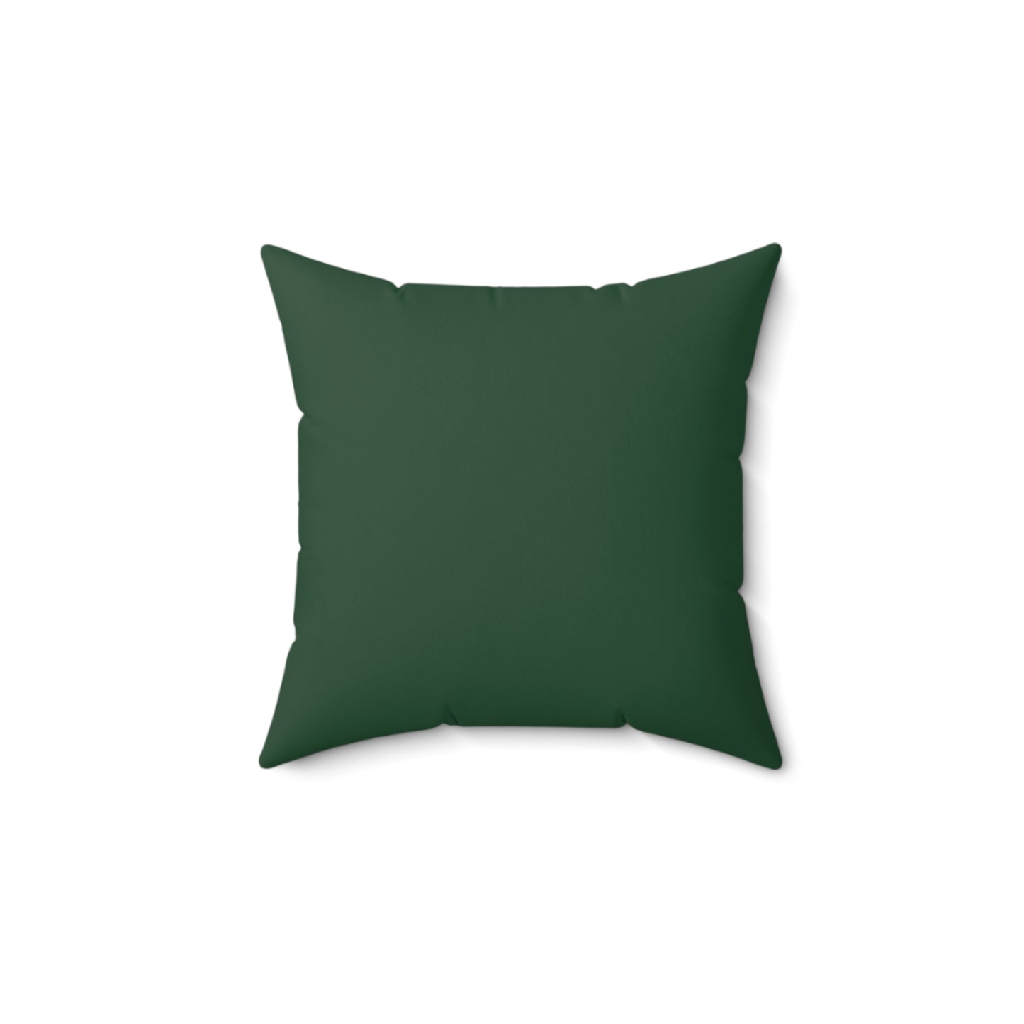 Faithful Tartan Cushion – Evergreen Front, Plaid Back | Faux Suede Accent Pillow