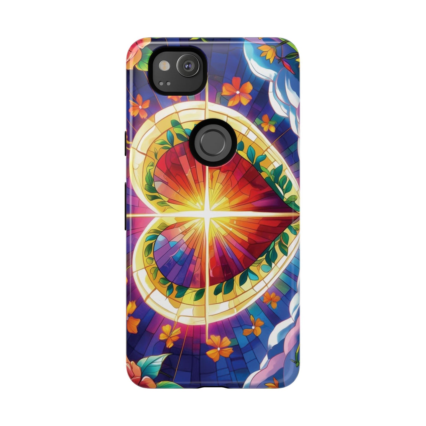 "Heart of Light" Phone Case – Stained Glass Faith Edition