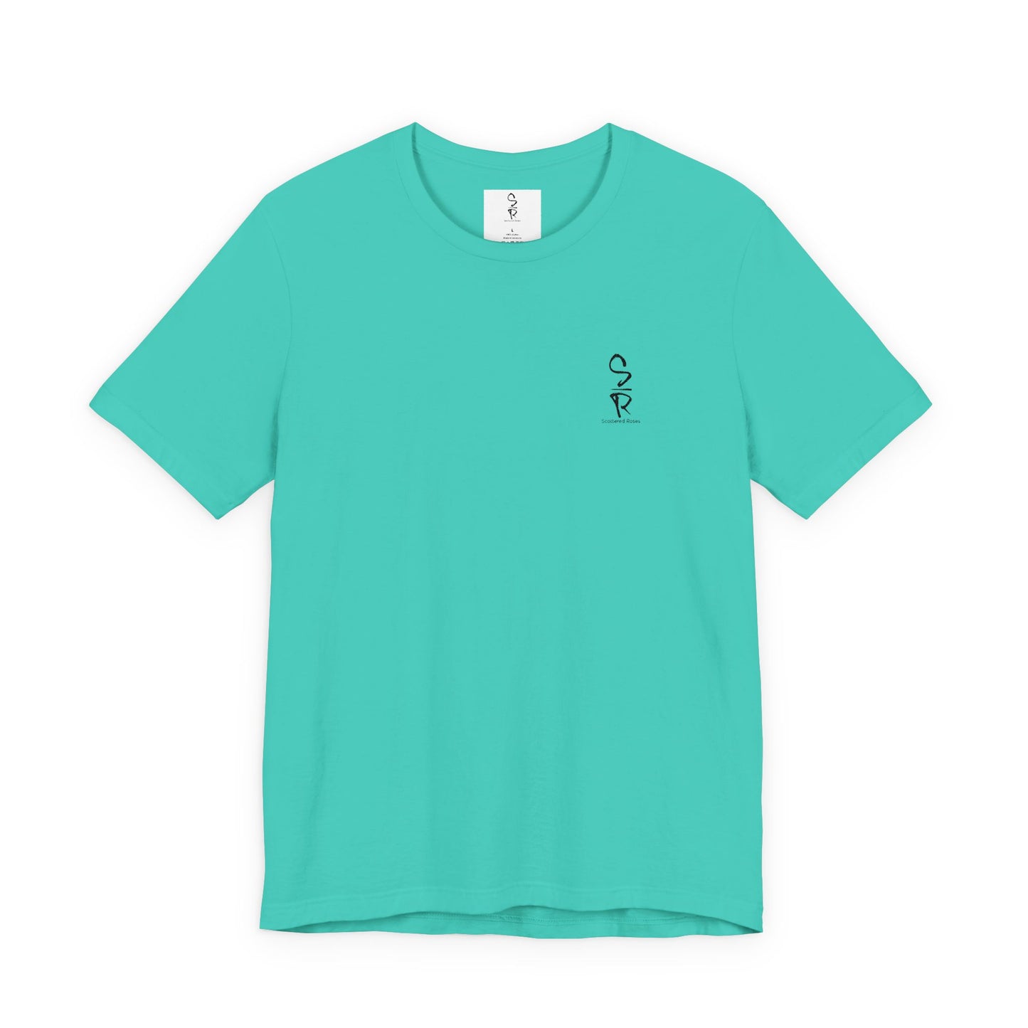 "Scattered Roses" Embroidered Logo Unisex Tee