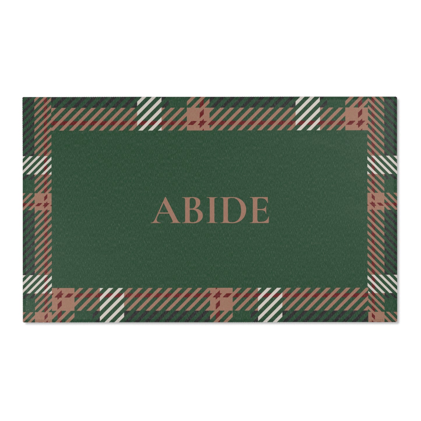 Abide Rug – Evergreen & Plaid