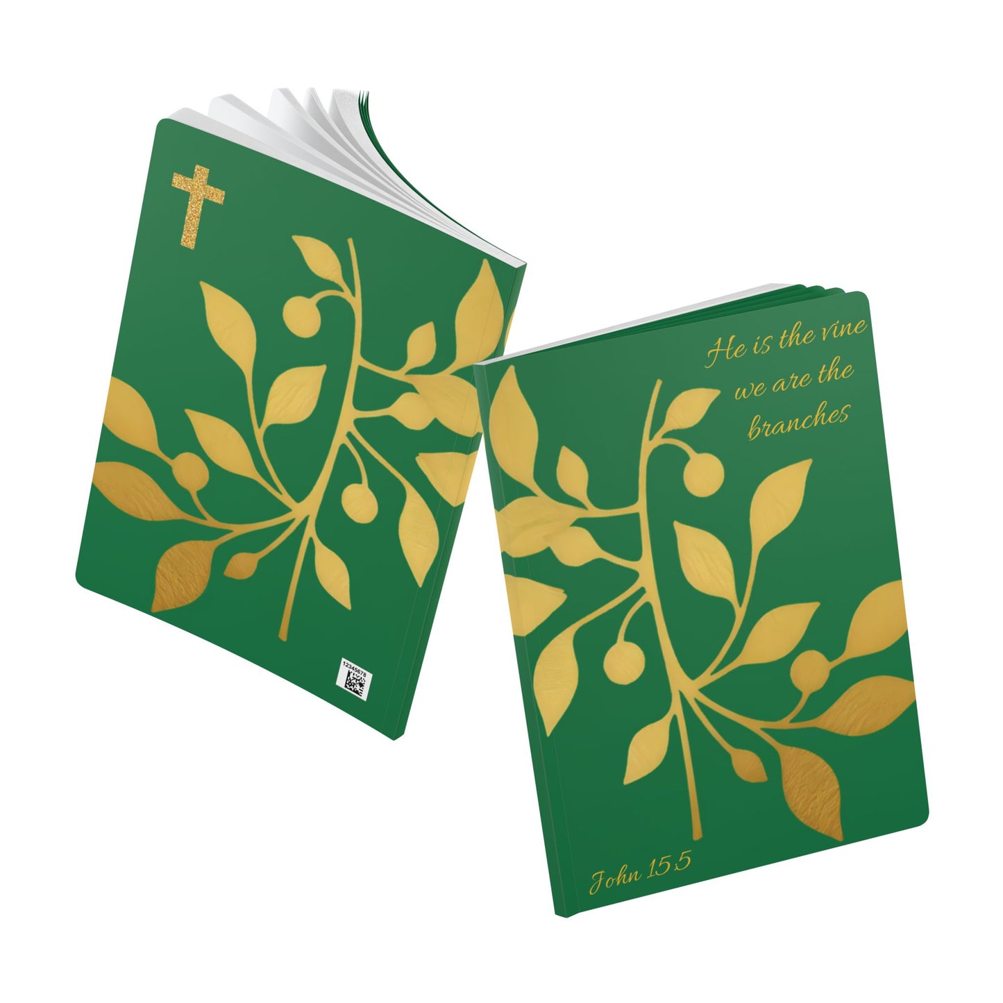 The Vine & The Branches – John 15:5 Journal (Green)