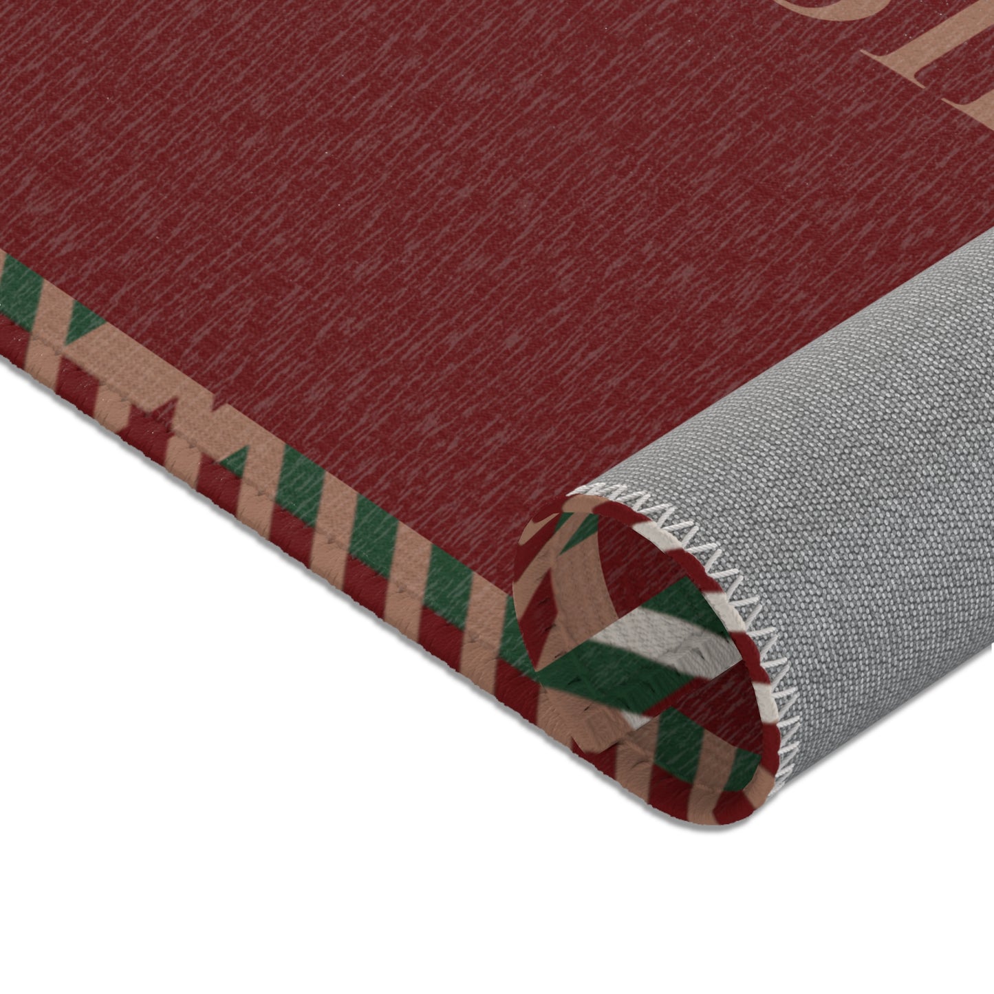 Abide Rug – Oxblood & Plaid