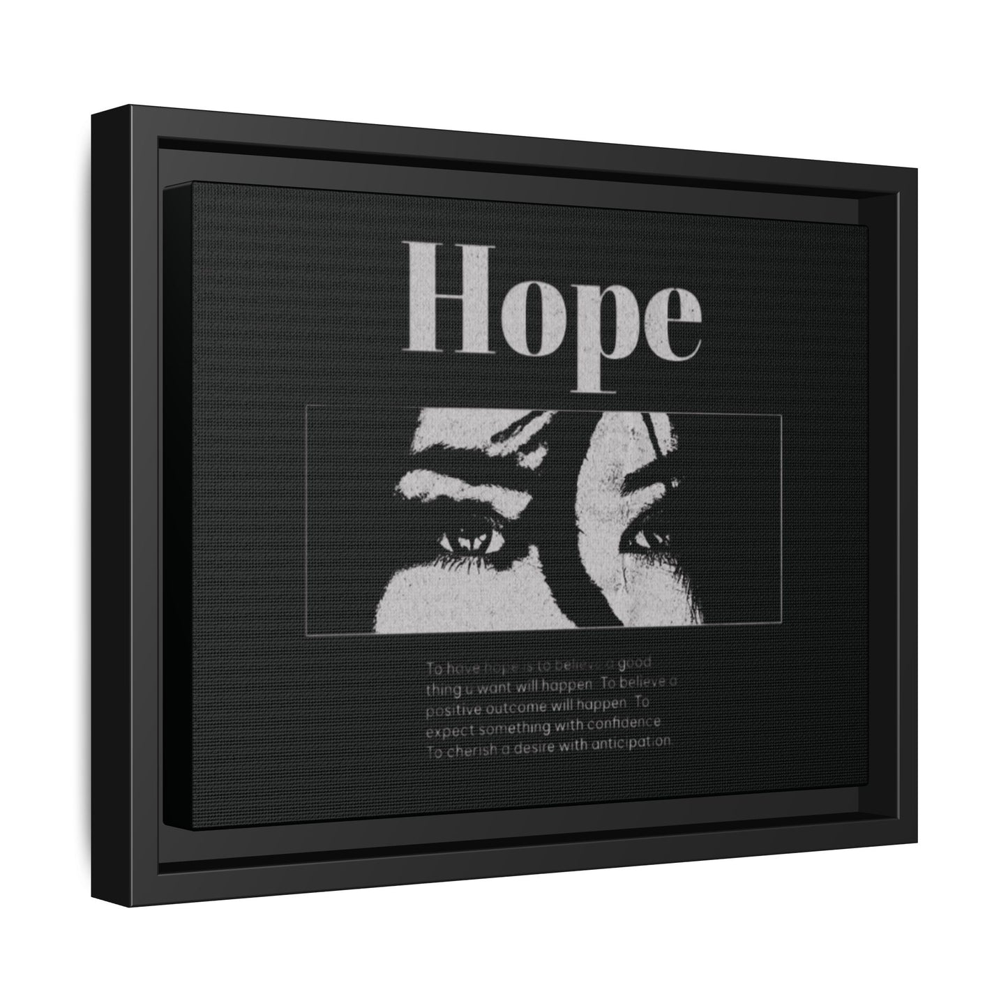Hope – Eyes That Still Believe (Framed Art Print)
