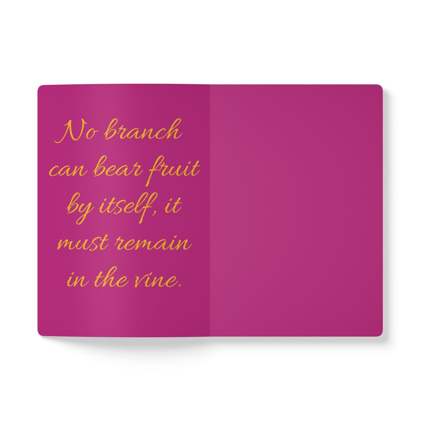The Vine & The Branches – John 15:5 Journal (Pink & Gold)