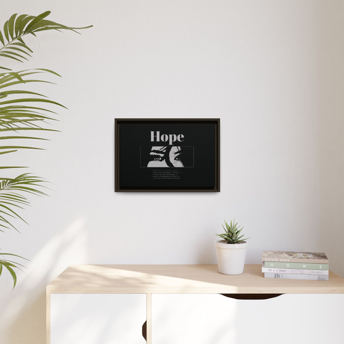 Hope – Eyes That Still Believe (Framed Art Print)
