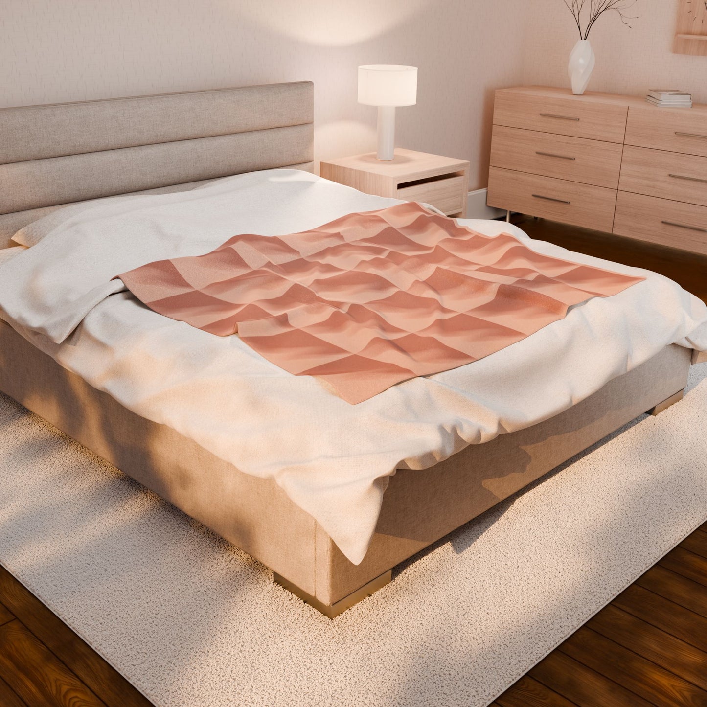 “Whispers of Clay | Plush Throw Blanket”