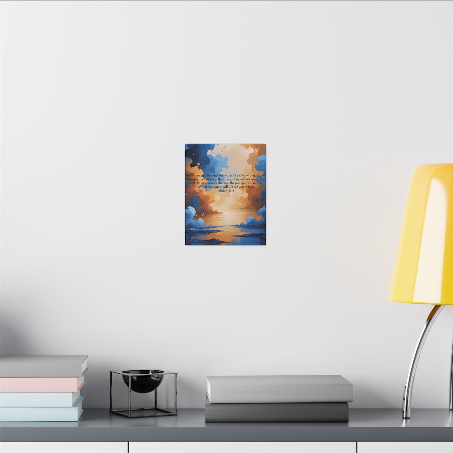 “Through the Fire & Water – Isaiah 43:2 Canvas”
