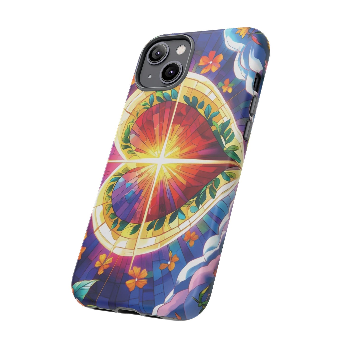 "Heart of Light" Phone Case – Stained Glass Faith Edition