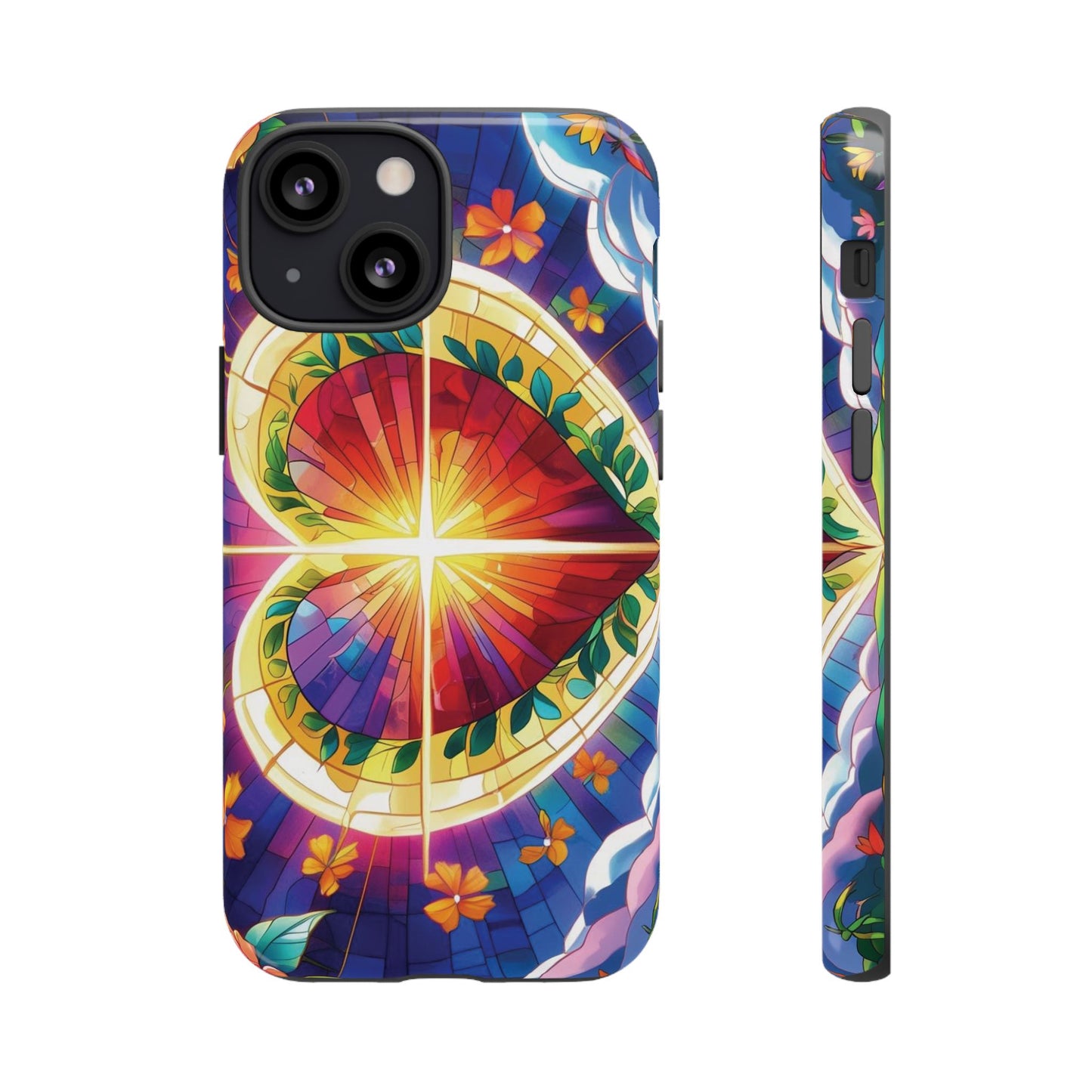 "Heart of Light" Phone Case – Stained Glass Faith Edition