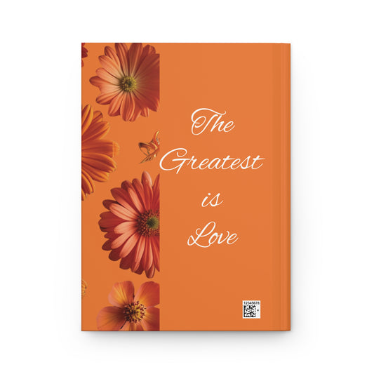 Faith Hope Love – Radiant Sunset Floral Hardcover Journal