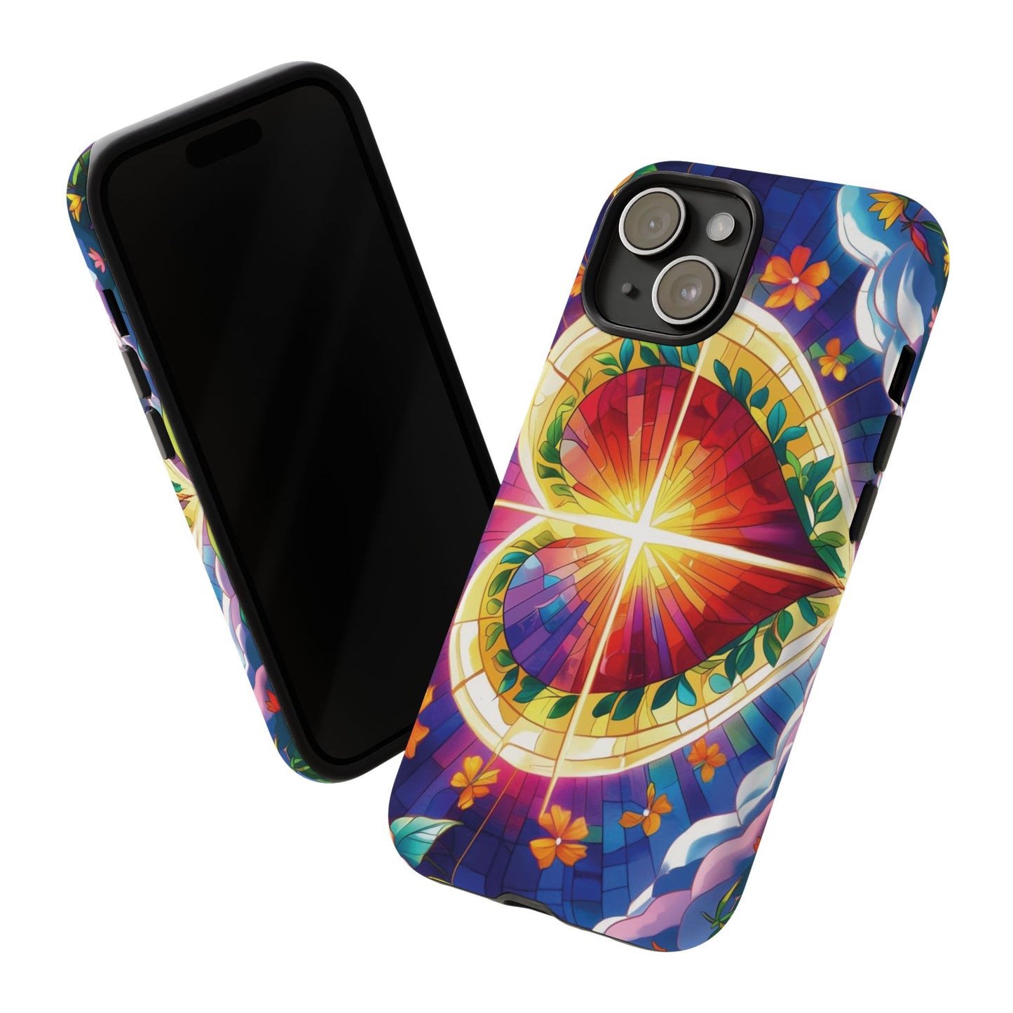 "Heart of Light" Phone Case – Stained Glass Faith Edition
