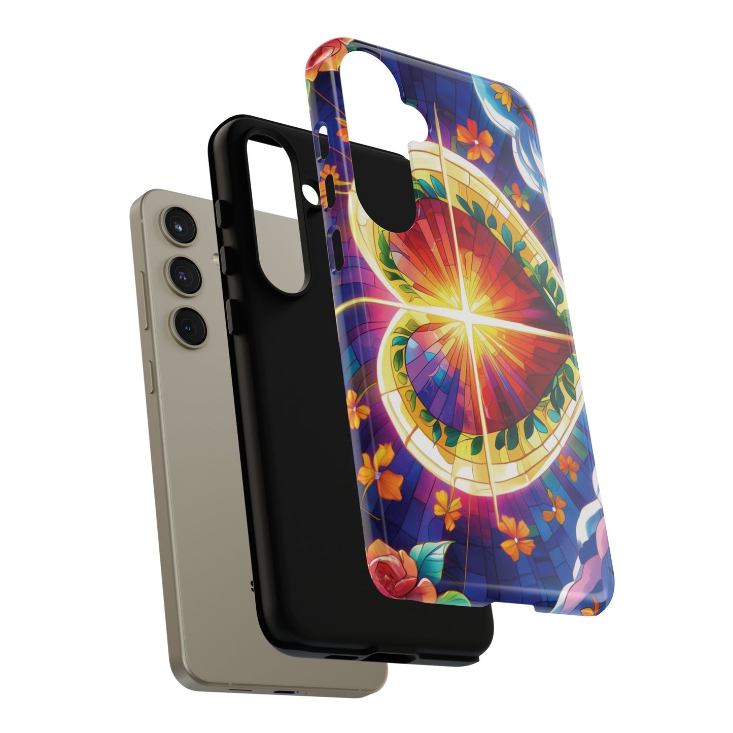 "Heart of Light" Phone Case – Stained Glass Faith Edition