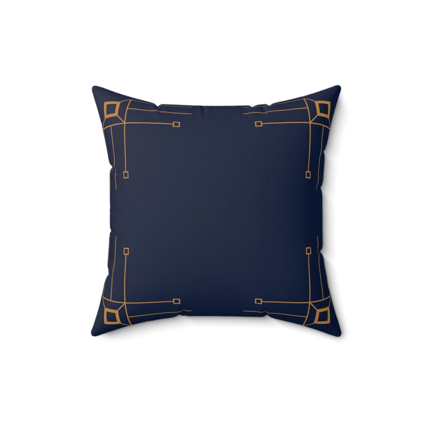 Midnight Luxe Deco Border Throw Pillow