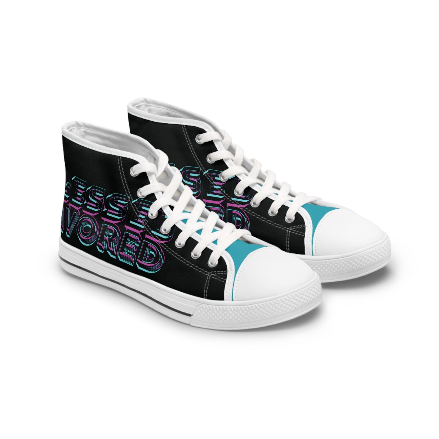 Blessed & Favored High-Top Sneakers – Neon Faith Edition