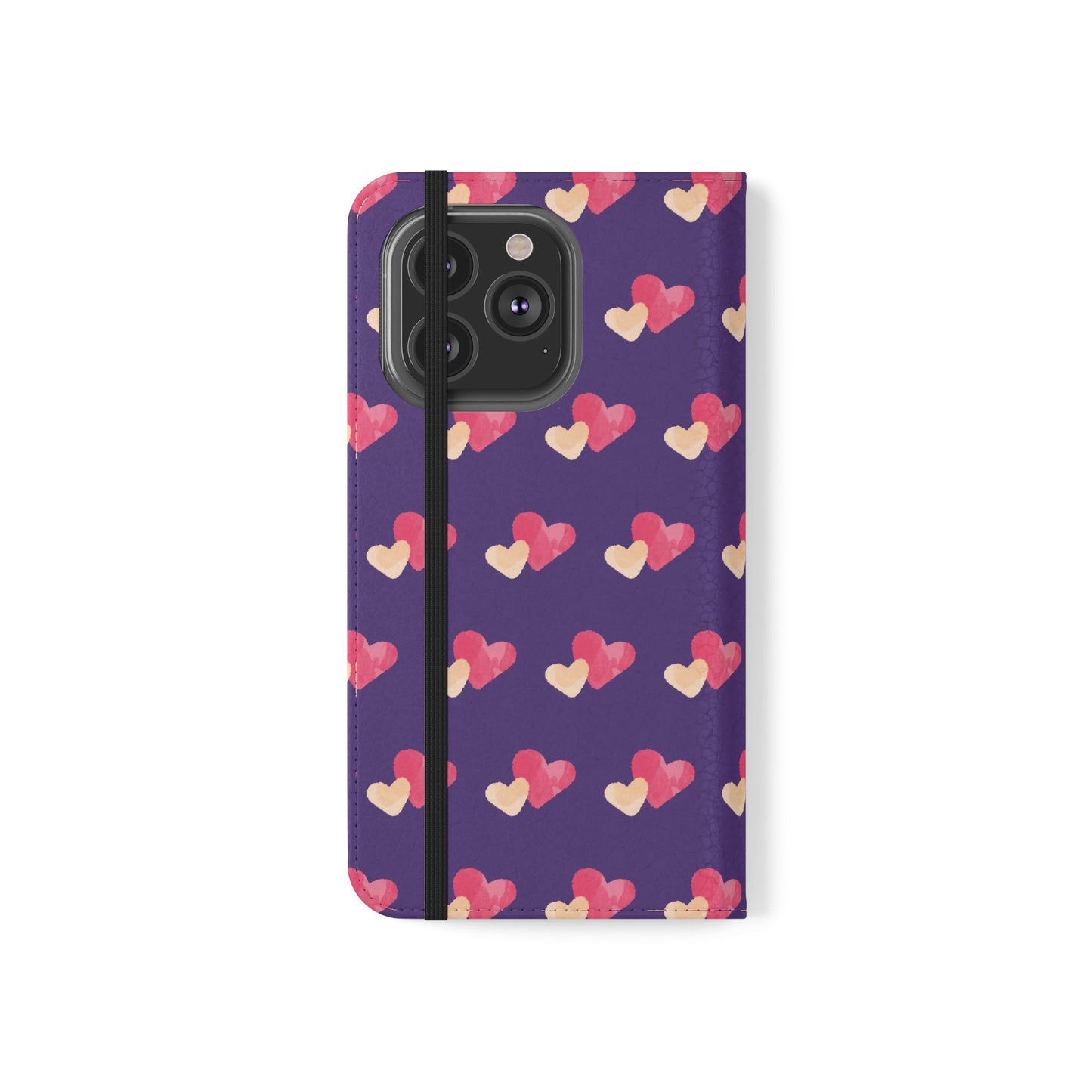 "Faith-Filled Hearts | Flip Phone Case – Purple"