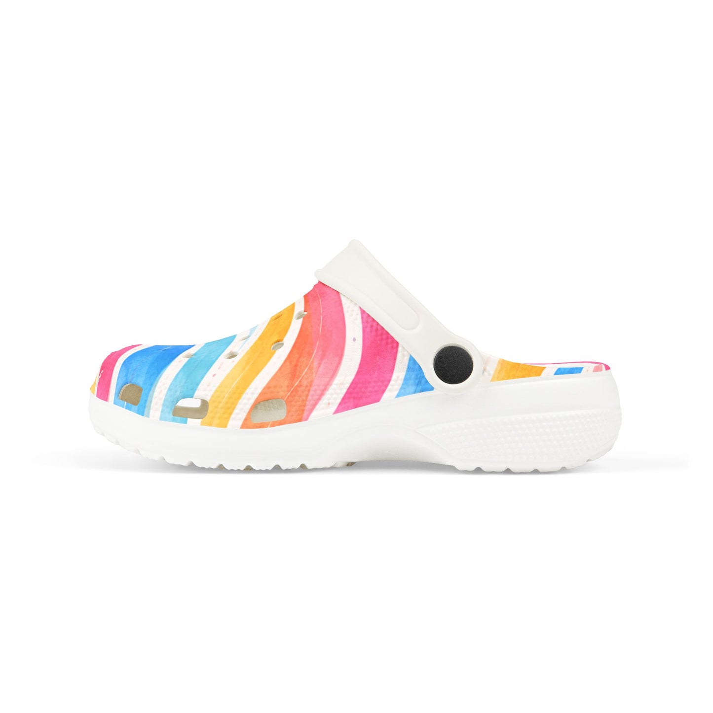 Sunburst Stripe Clogs (Unisex) | Golden Unfurling