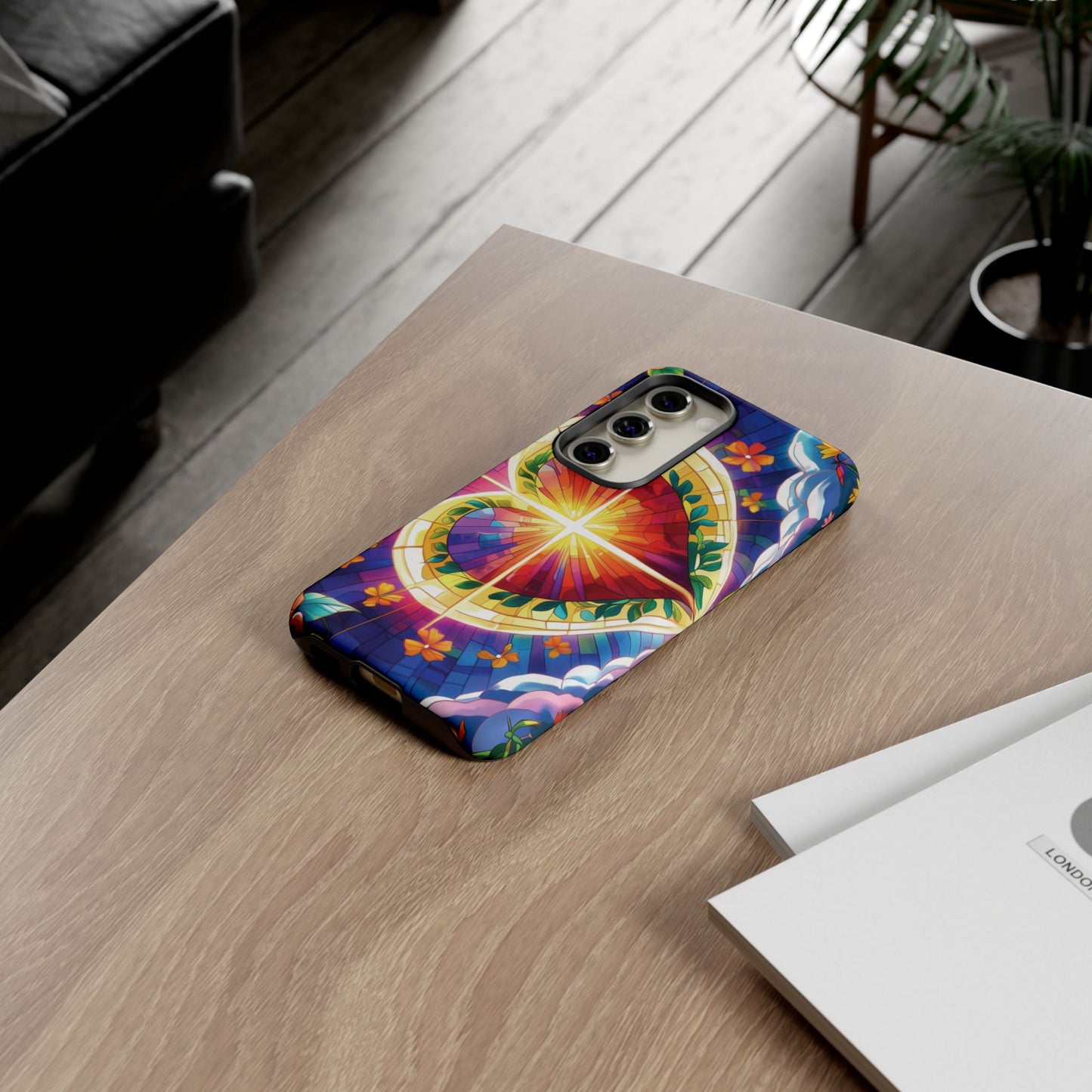 "Heart of Light" Phone Case – Stained Glass Faith Edition
