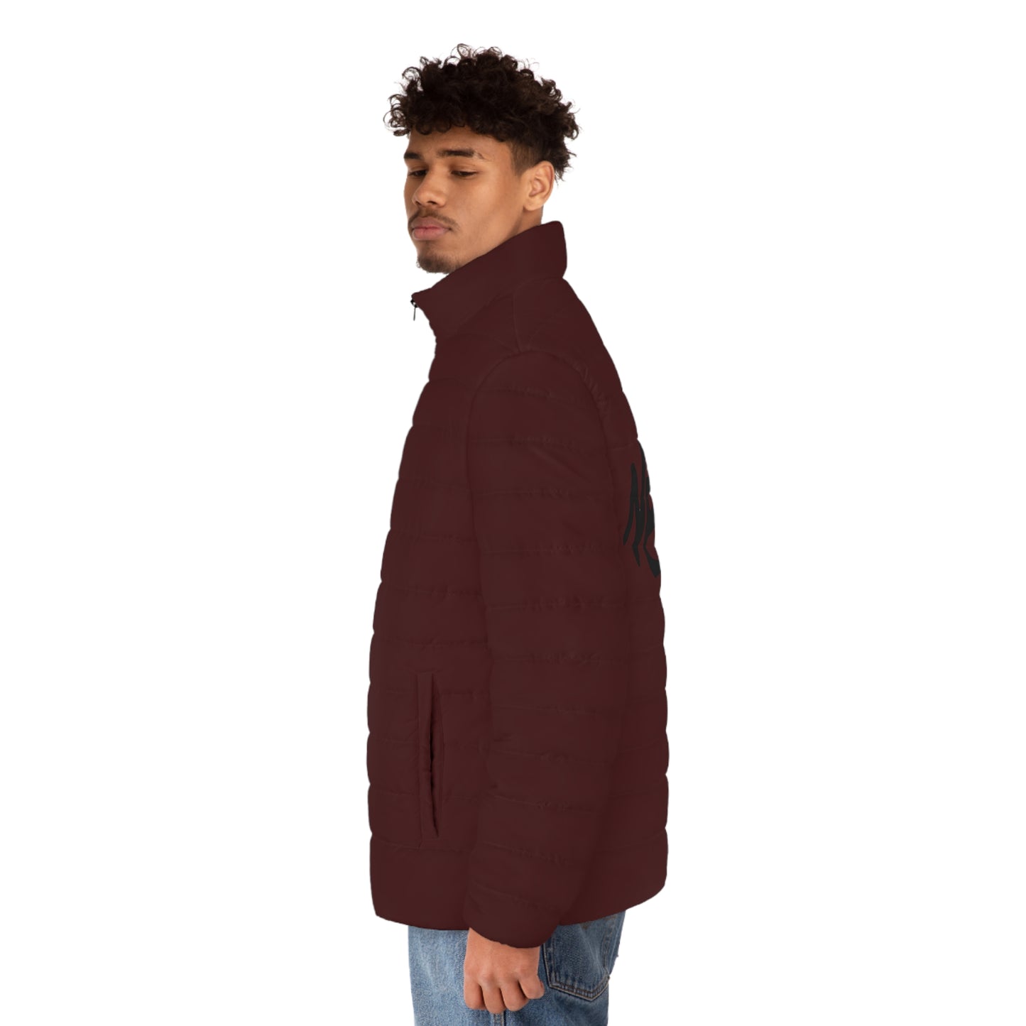Never Give Up Men’s Puffer Jacket