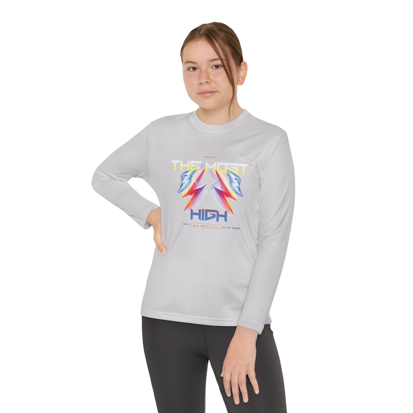 Child of the Most High – Youth Long Sleeve Tee (Unisex, Multiple Colors)