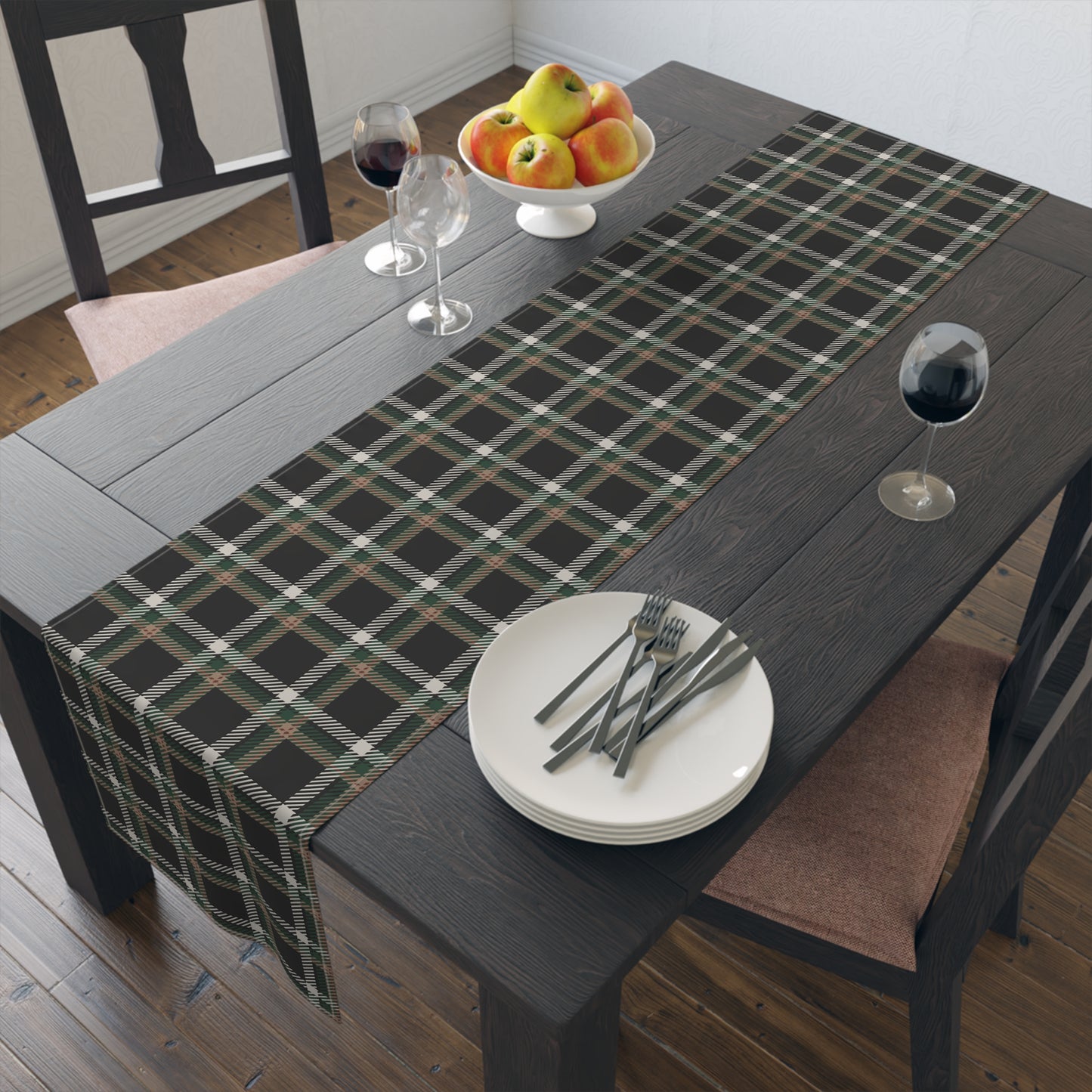 Faithful Tartan Table Runner – Rooted in Grace, Designed for Gathering