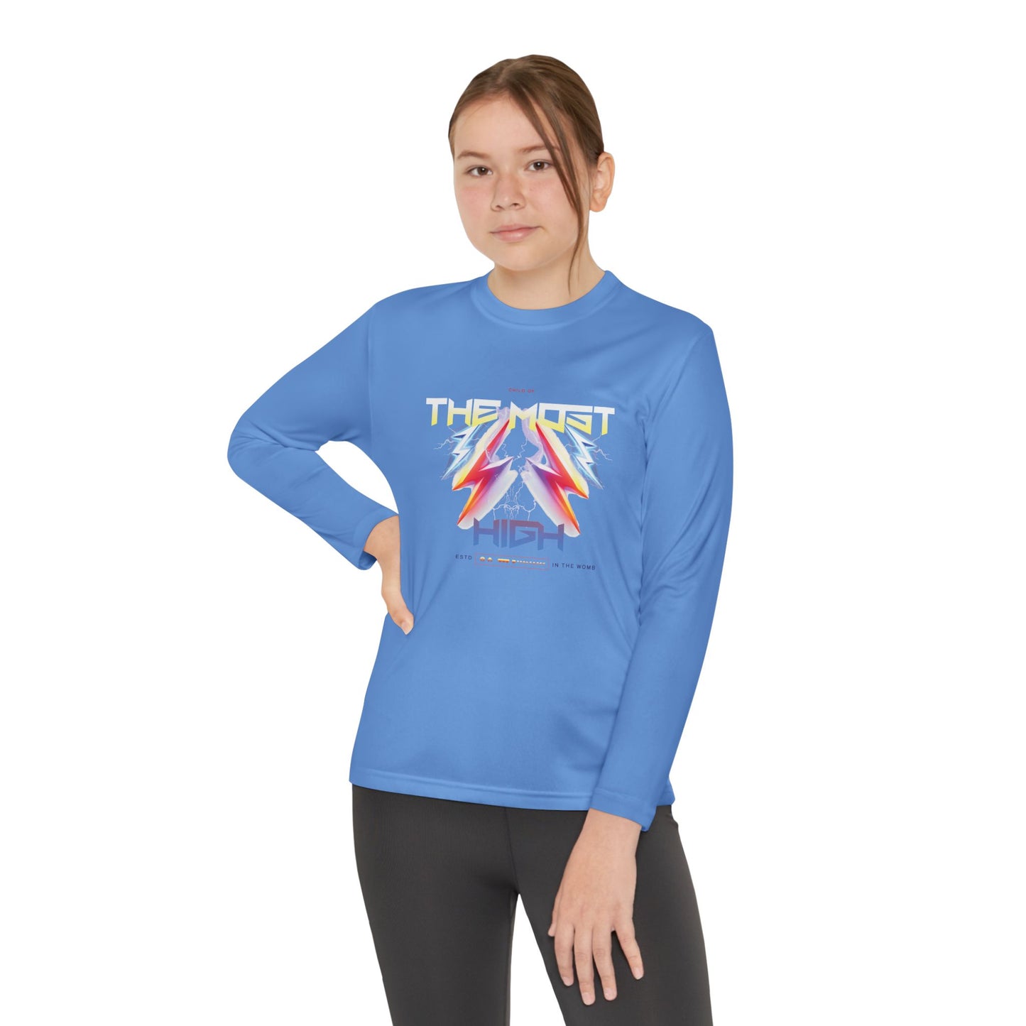 Child of the Most High – Youth Long Sleeve Tee (Unisex, Multiple Colors)
