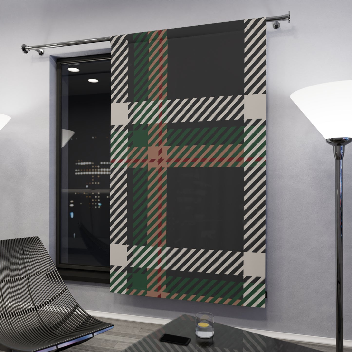 Faithful Tartan Blackout Curtain – Shielded in Grace