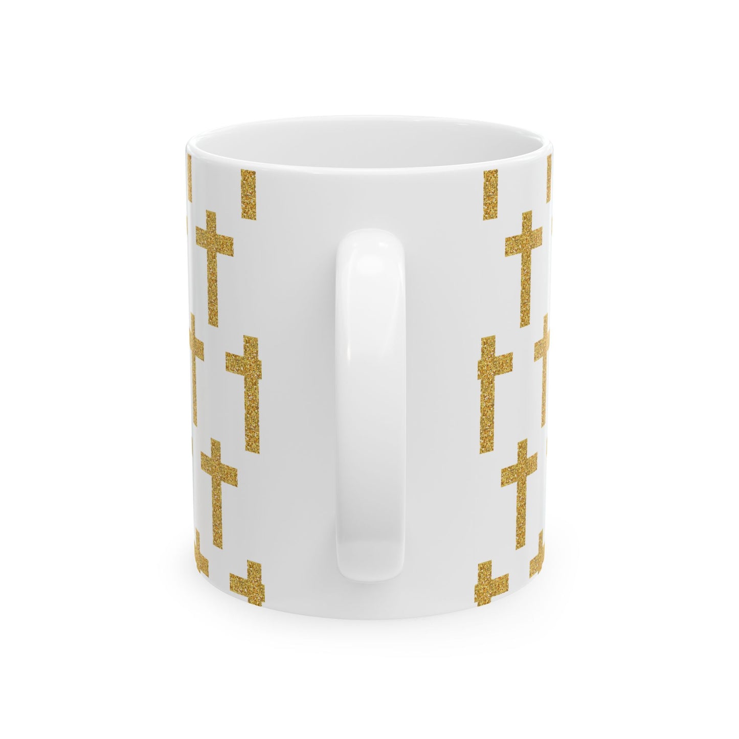 Faith in Every Sip – Gold Cross Mug - 11oz, 15oz