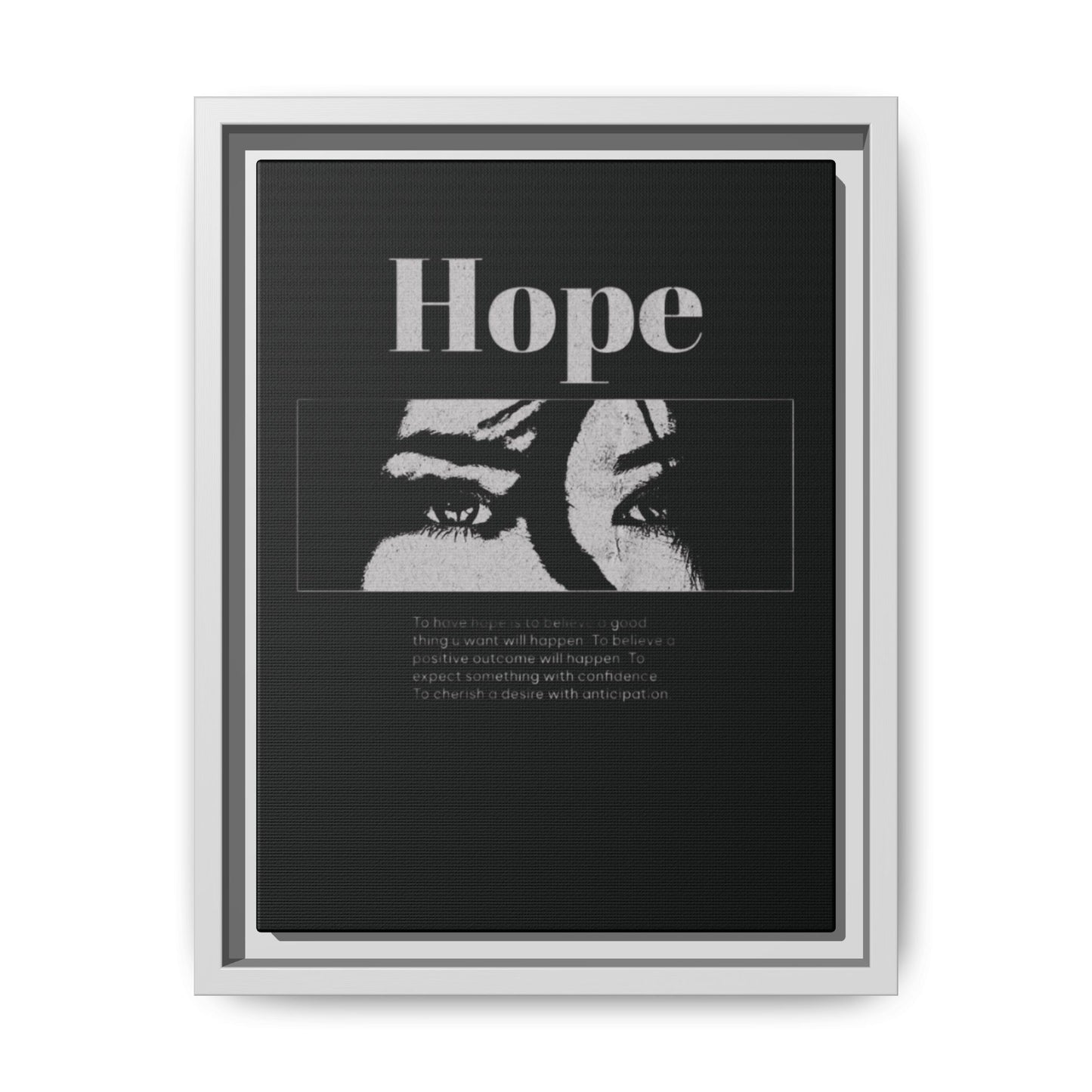 Hope – Eyes That Still Believe (Framed Art Print)