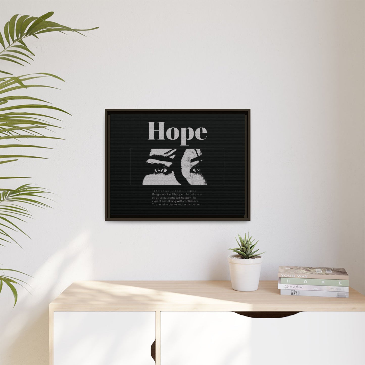 Hope – Eyes That Still Believe (Framed Art Print)