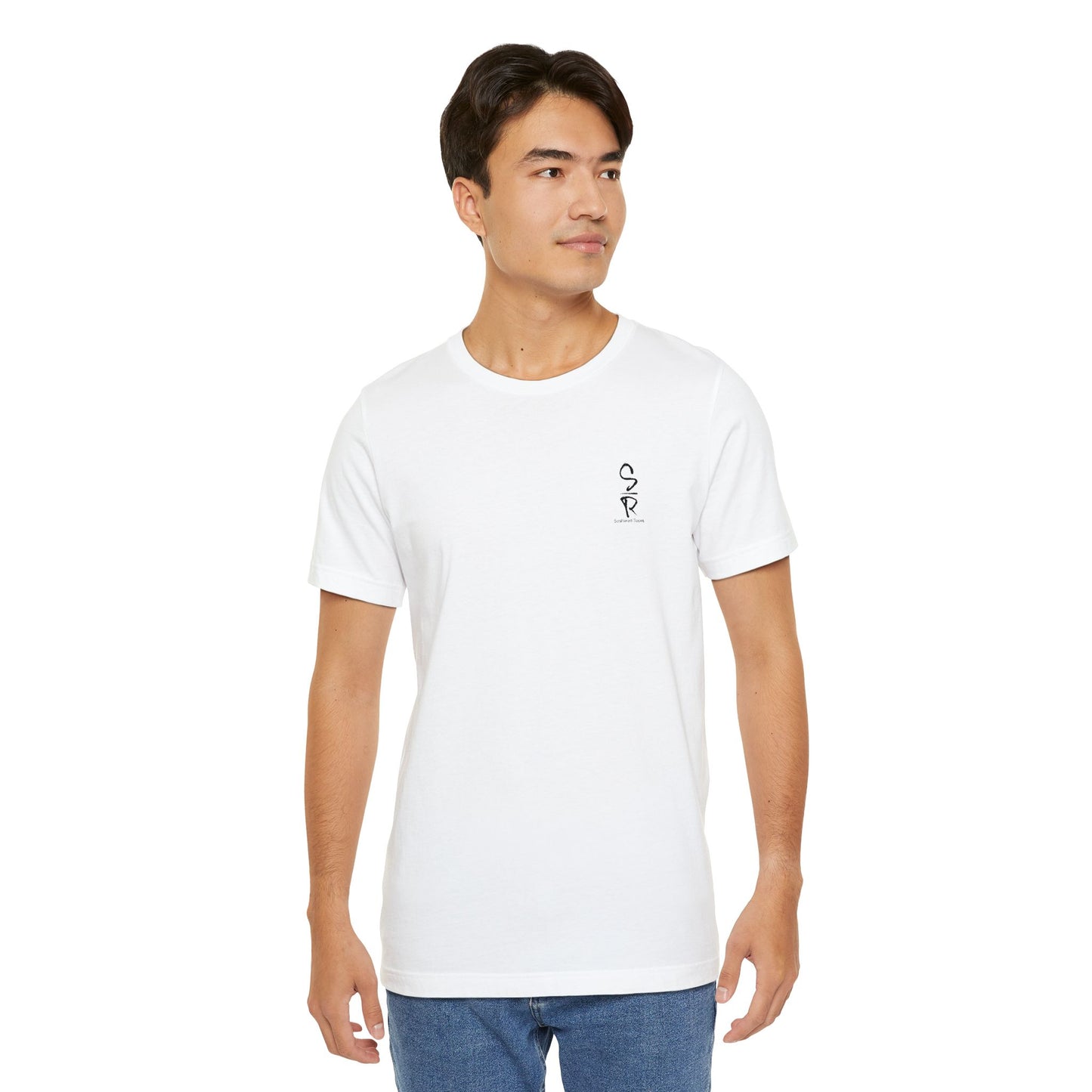 "Scattered Roses" Embroidered Logo Unisex Tee