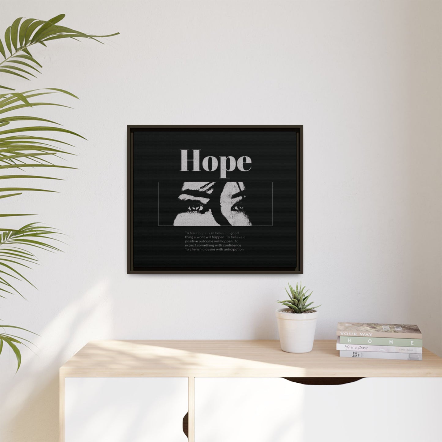 Hope – Eyes That Still Believe (Framed Art Print)