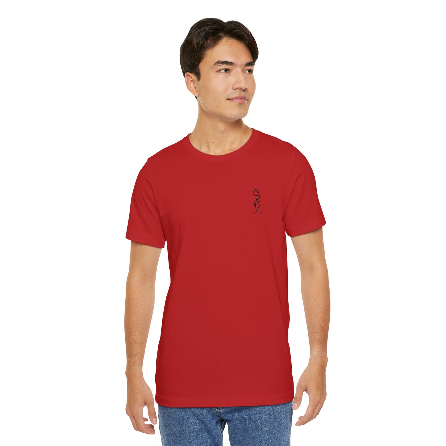 "Scattered Roses" Embroidered Logo Unisex Tee
