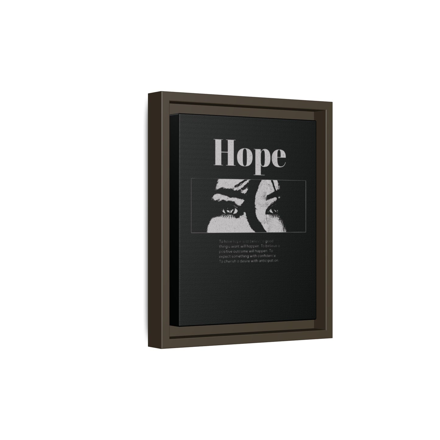 Hope – Eyes That Still Believe (Framed Art Print)