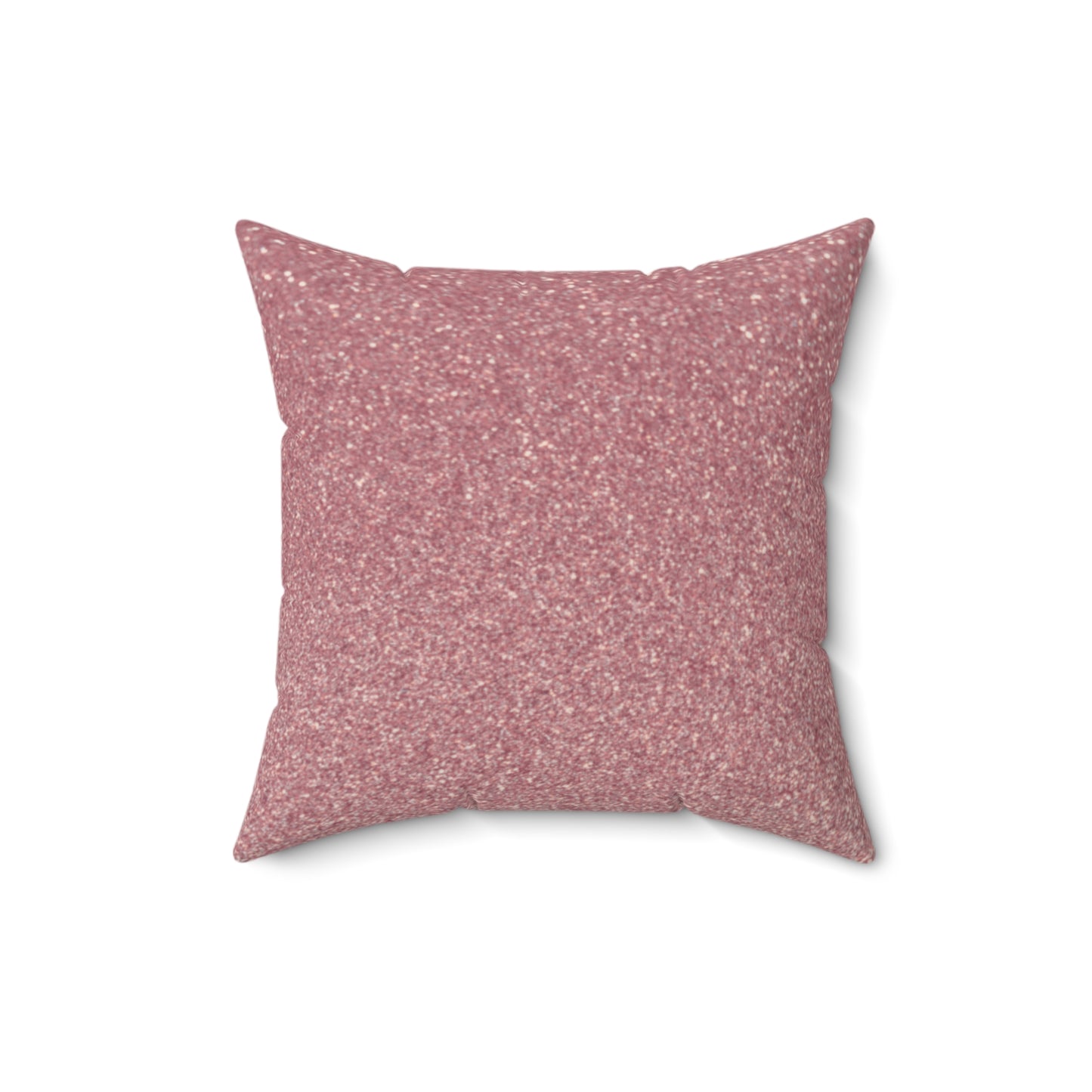 "Heavenly Glisten – Muted Rose Sparkle Throw Pillow"