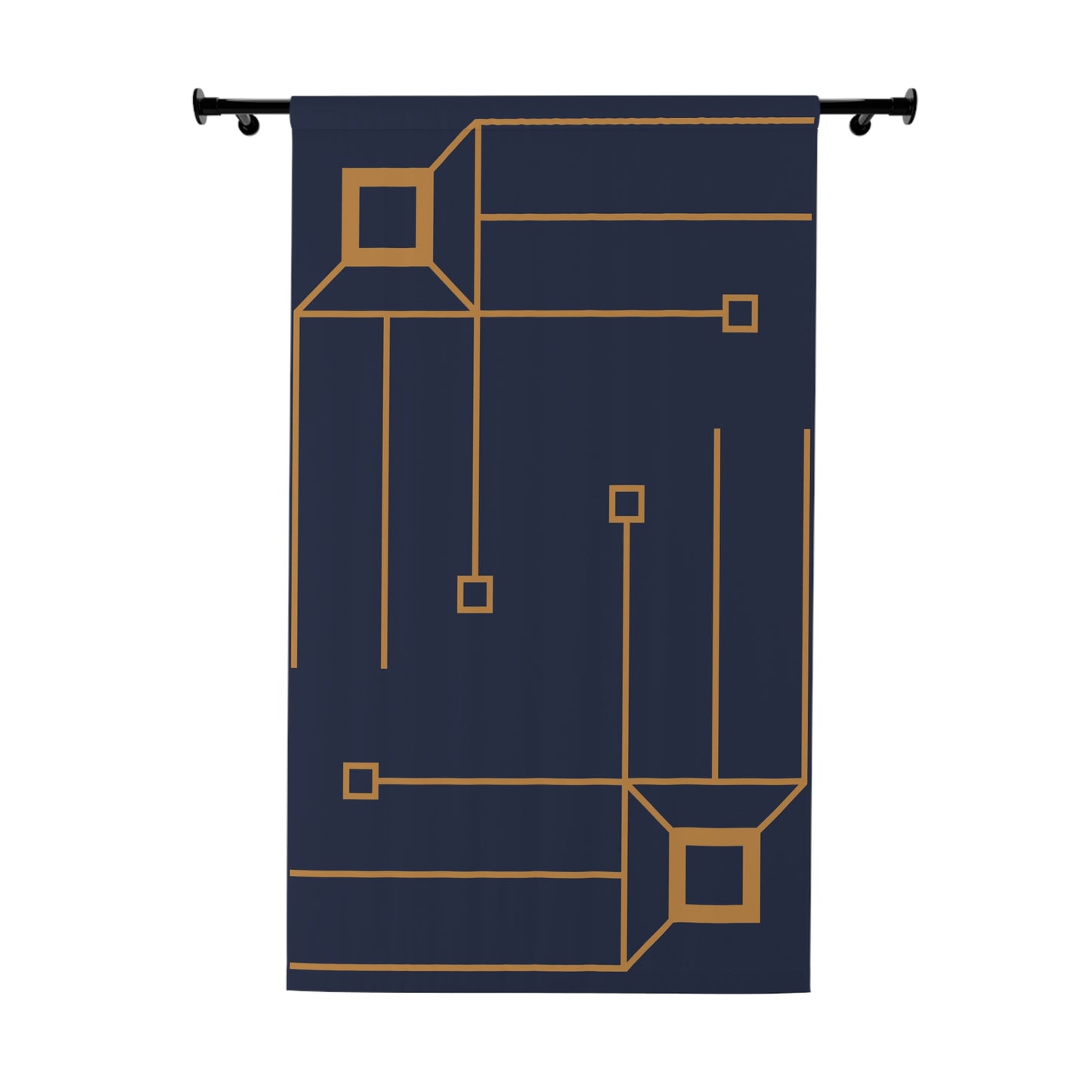 Midnight Luxe: Cornerstone Grid Curtain Panel