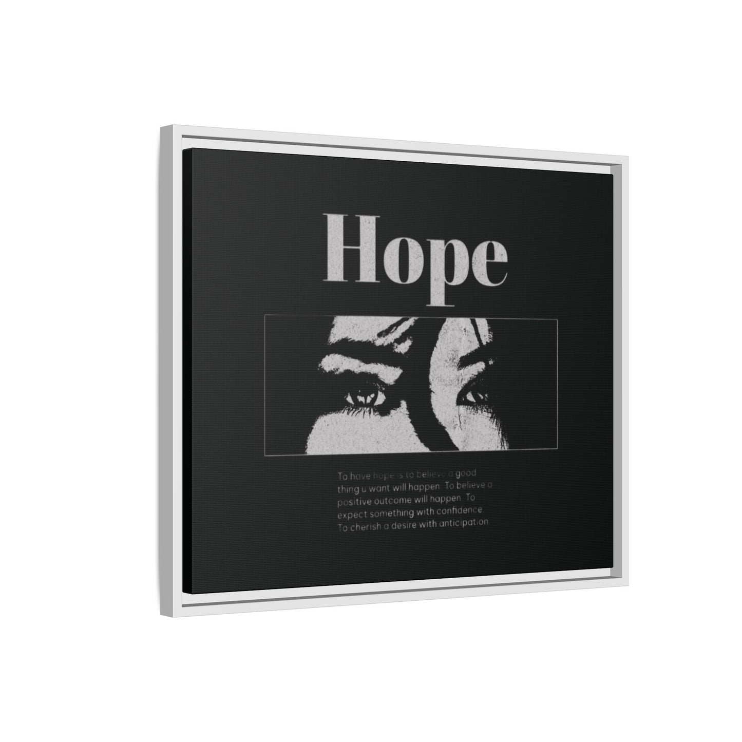 Hope – Eyes That Still Believe (Framed Art Print)
