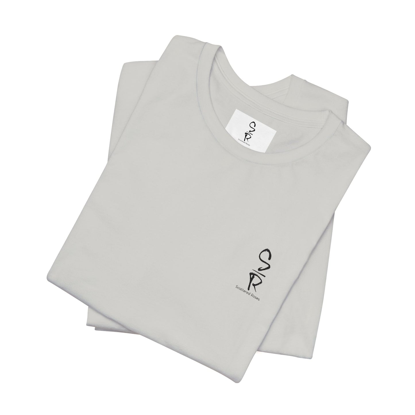 "Scattered Roses" Embroidered Logo Unisex Tee
