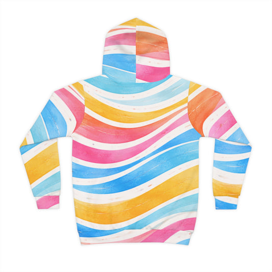 Sunburst Stripe Youth Hoodie (Unisex) | Golden Unfurling