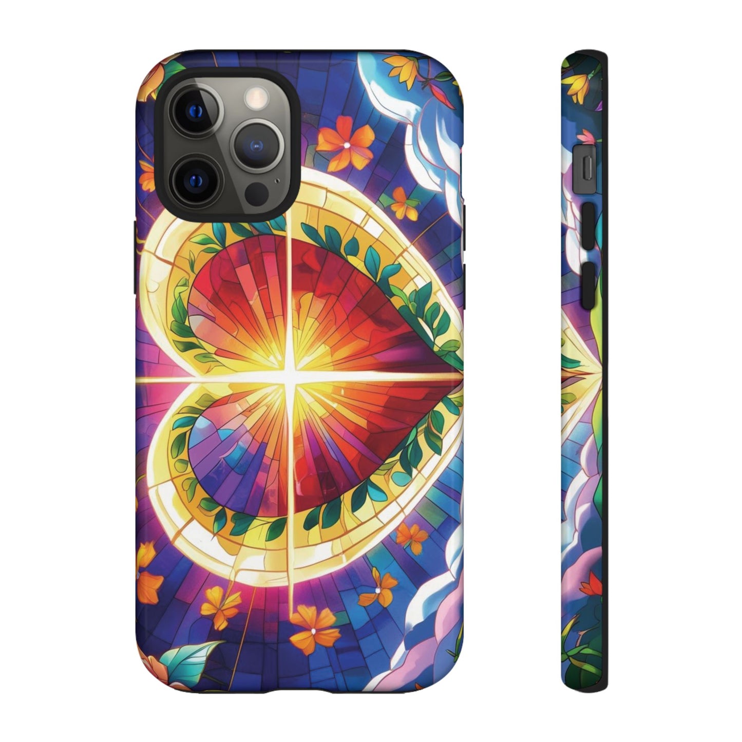 "Heart of Light" Phone Case – Stained Glass Faith Edition