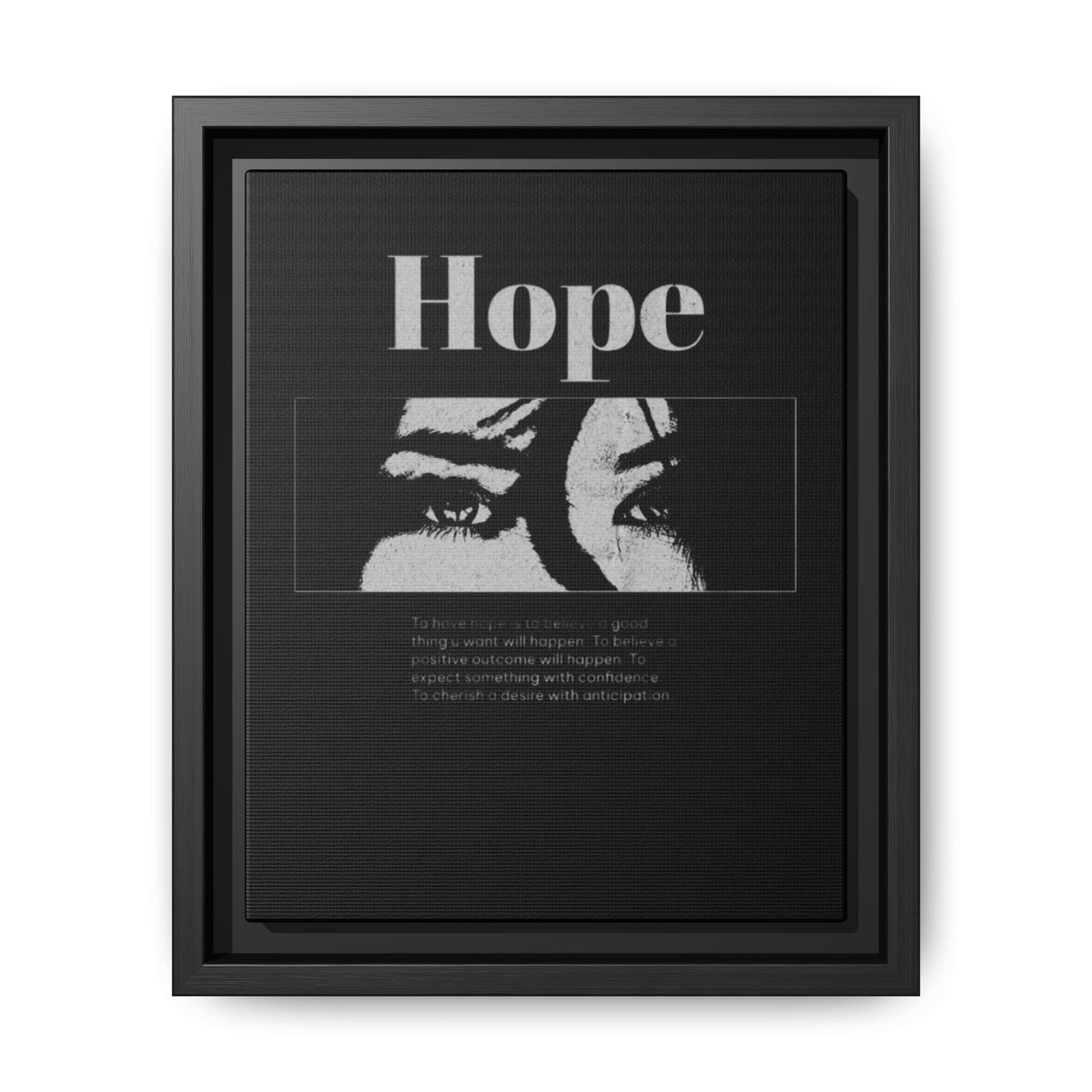 Hope – Eyes That Still Believe (Framed Art Print)