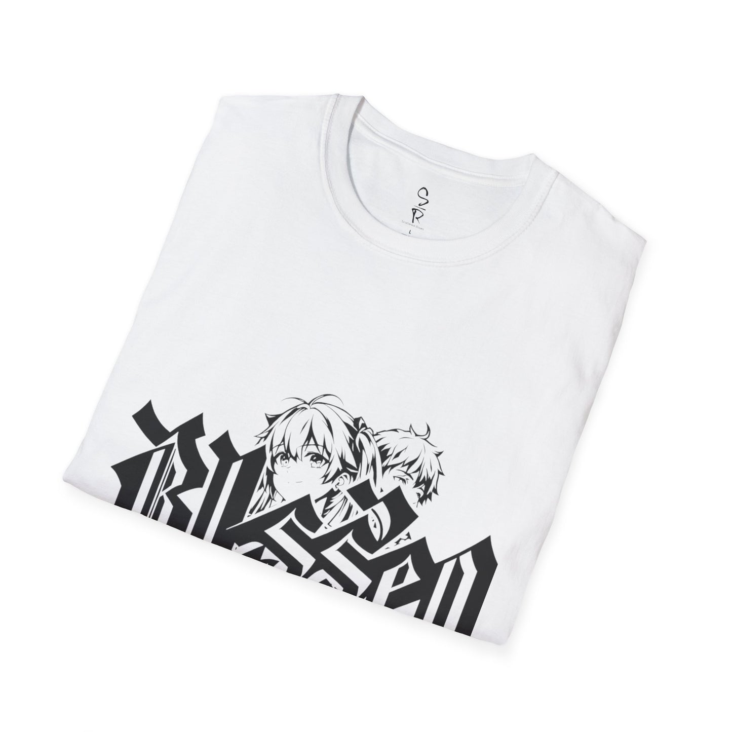 Blessed Graffiti Tee – Covered in Grace, Clothed in Boldness