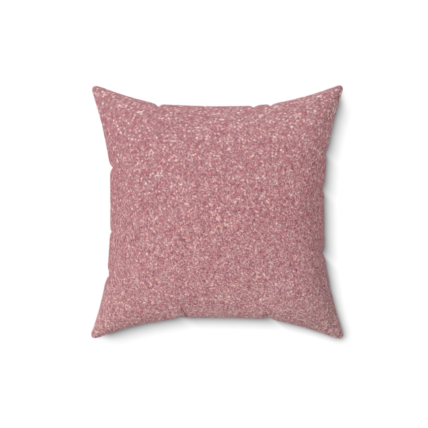 "Heavenly Glisten – Muted Rose Sparkle Throw Pillow"