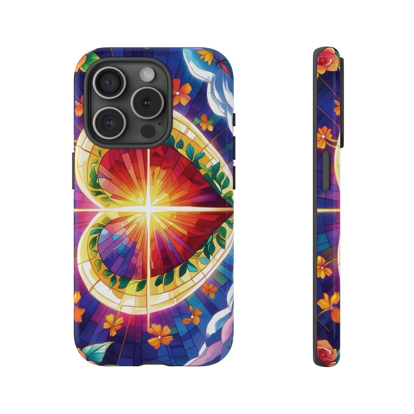 "Heart of Light" Phone Case – Stained Glass Faith Edition