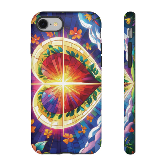 "Heart of Light" Phone Case – Stained Glass Faith Edition