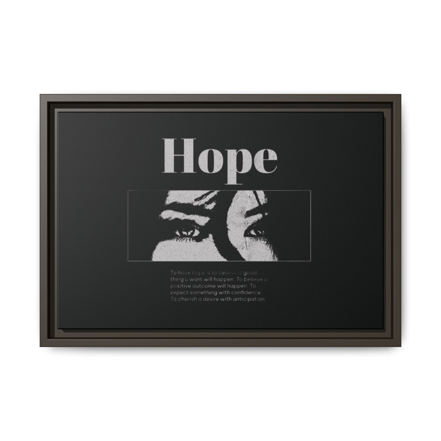 Hope – Eyes That Still Believe (Framed Art Print)