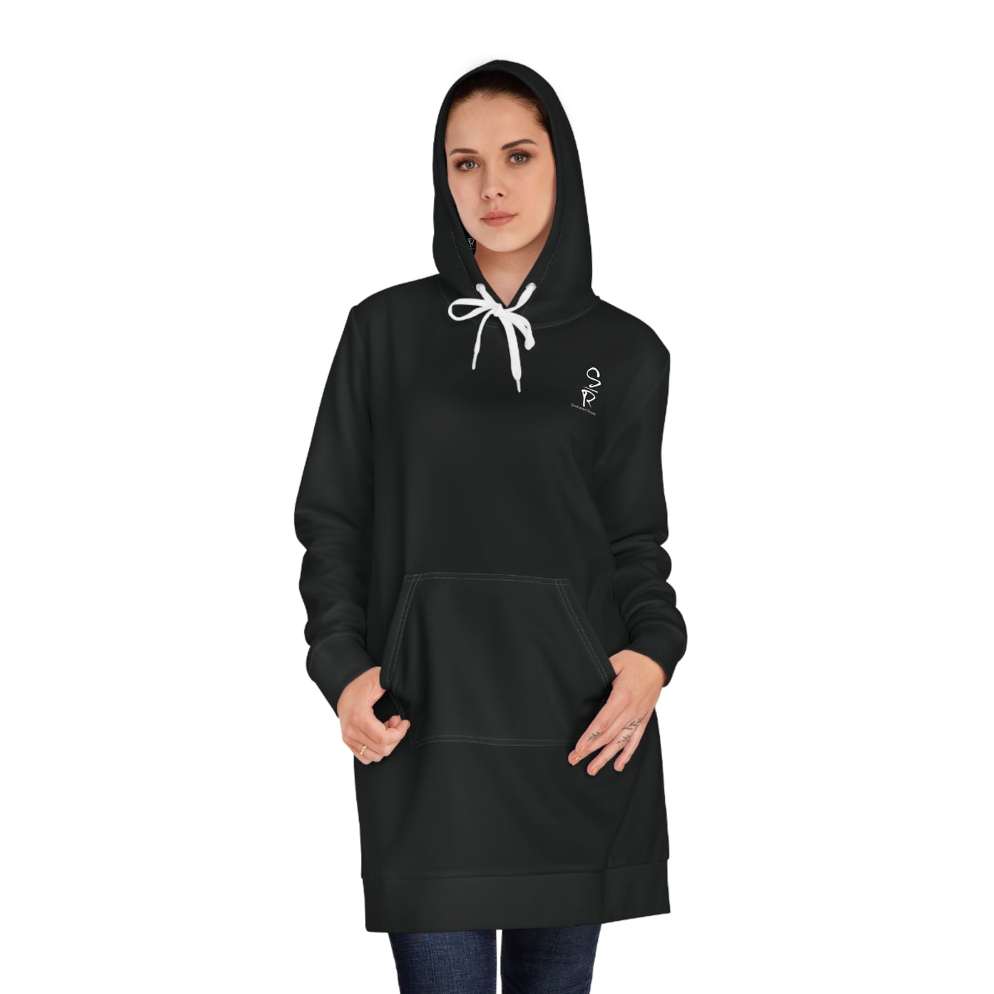 Anointed & Unshaken – Black Hoodie Dress